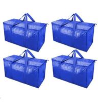 Large Capacity Storage Bag with Handle, 1/2/4 Counts Foldable Zipper Storage Bag, Space Saving Storage Organizer for Home & O...