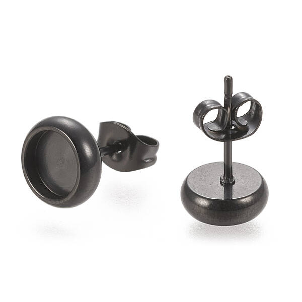 304 Stainless Steel Stud Earring Settings