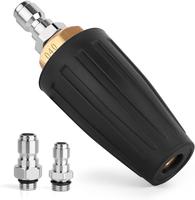 Turbo Nozzle Pressure Washer, 4000PSI 4.0GPM Rotating Turbo Nozzle with 1/4’’ 3/8’’ Quick Connect Power Washer Turbo ...