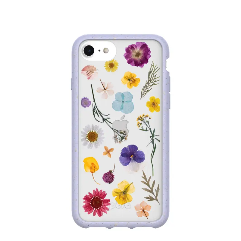 Clear Springtime iPhone 6/6s/7/8/SE Case With Lavender Ridge