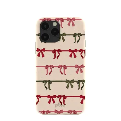 Seashell Holiday Bows iPhone 11 Pro Case