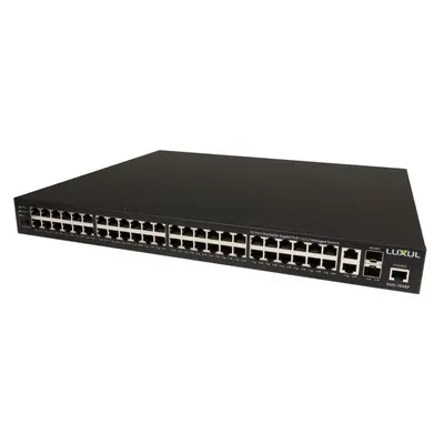 Luxul XMS-7048P | 52-Port Stackable Gigabit PoE+ L2/L3 Managed Switch