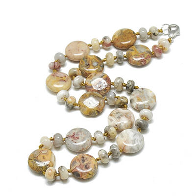 Natural Crazy Agate Beaded Necklaces
