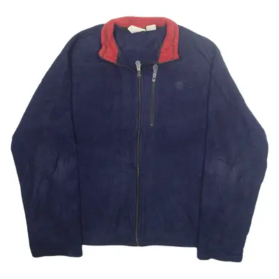 TIMBERLAND Mens Fleece Jacket Blue 2XL
