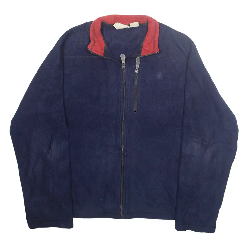 TIMBERLAND Mens Fleece Jacket Blue 2XL