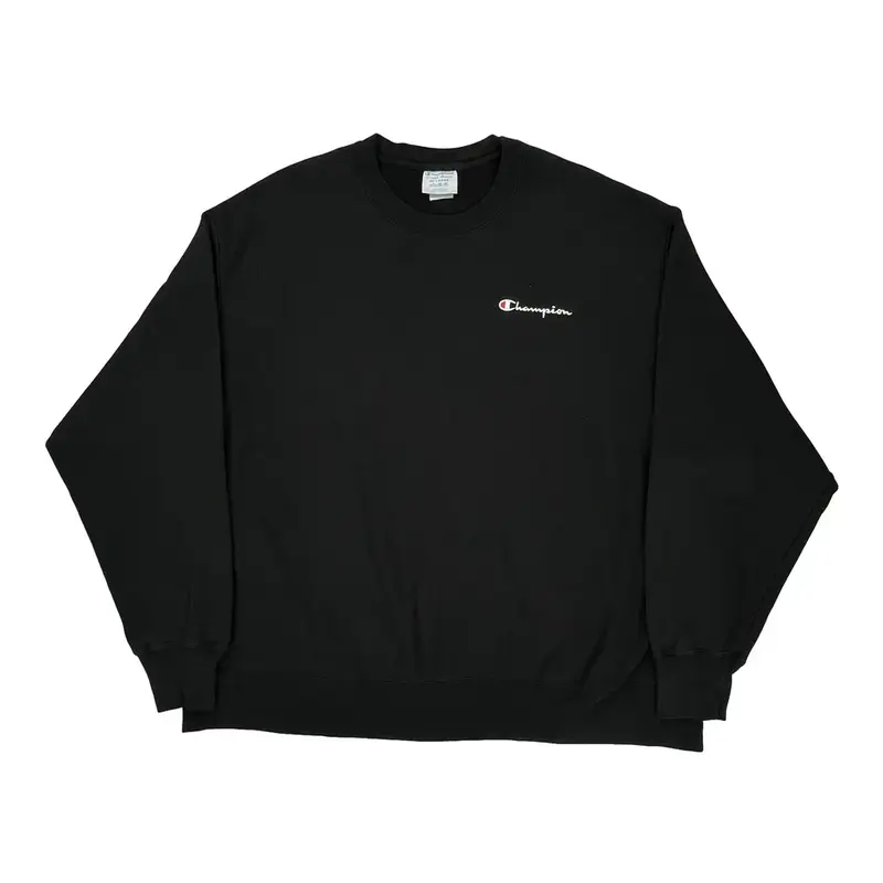Reverse Weave Champion Sweatshirt - 3XL Black Cotton Blend