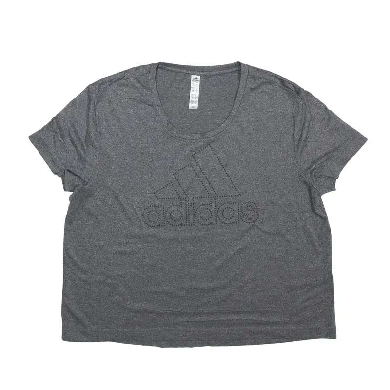 ADIDAS T-Shirt Grey Short Sleeve Womens S