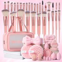Professional Makeup Tools for Women, 52pcs Makeup Brush & Sponge & Bag & Powder Puff & Makeup Brush Cleaning Tool Set for Gru...
