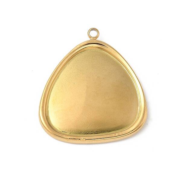 304 Stainless Steel Pendant Cabochon Settings for Enamel