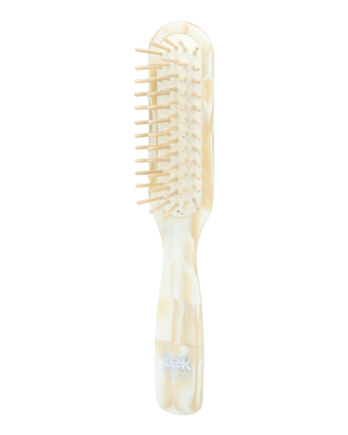 Tek - Light Rhodoid Rectangular Brush | Ideal for Short Hair