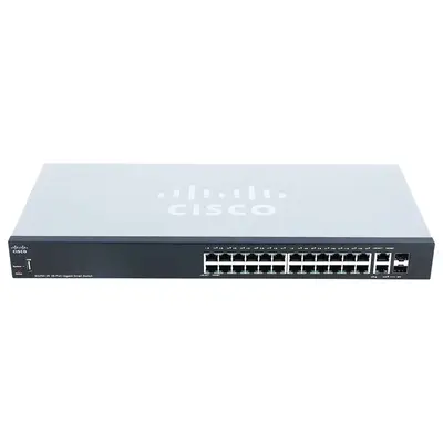 Cisco SG250-26-K9 | Small Business 250 Series SG250-26 24 x Ports 10/100/1000Base-T + 2 x Ports Combo SFP Rack-Mountable Laye...