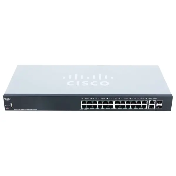 Cisco SG250-26-K9 | Small Business 250 Series SG250-26 24 x Ports 10/100/1000Base-T + 2 x Ports Combo SFP Rack-Mountable Laye...