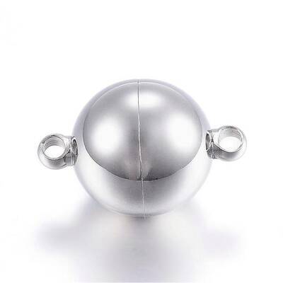 Tarnish Resistant 304 Stainless Steel Magnetic Clasps with Loops