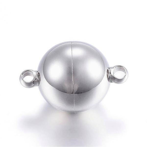 Tarnish Resistant 304 Stainless Steel Magnetic Clasps with Loops
