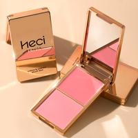 Luxury 2 in 1 Blush Palette, Long Lasting Blush Cream & High-pigment Blush Powder, Easy To Apply Beginner Friendly, 3 in 1 fo...