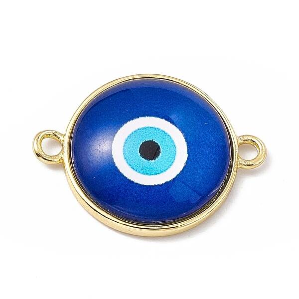 Evil Eye Resin Connector Charms
