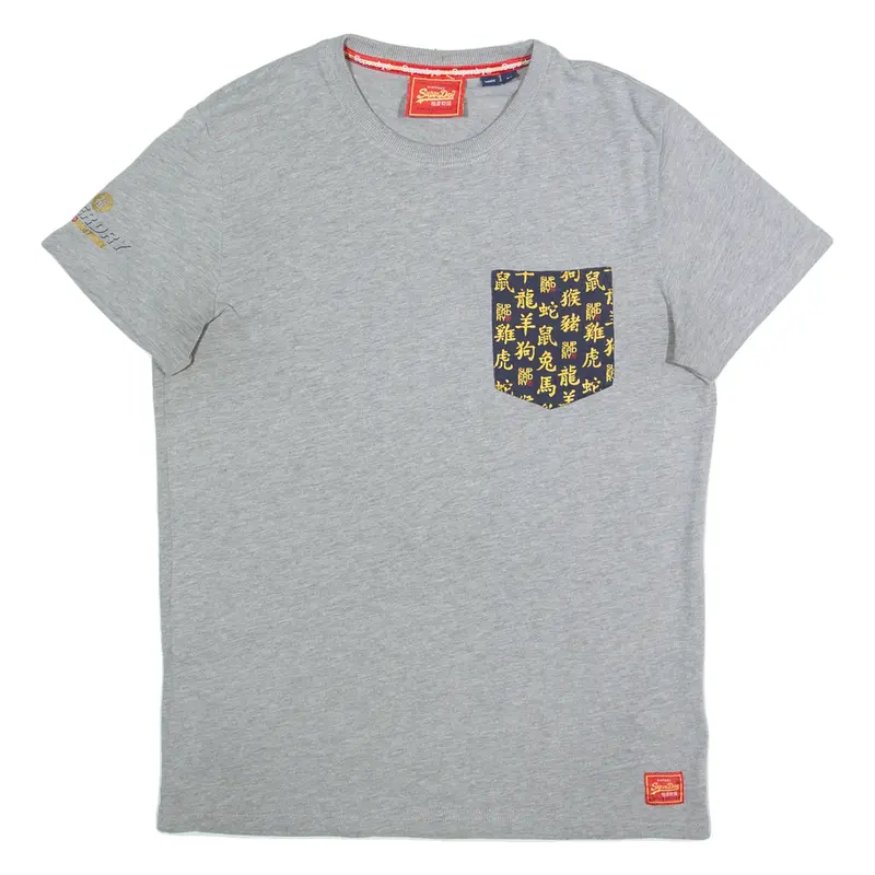 SUPERDRY Mens T-Shirt Grey M
