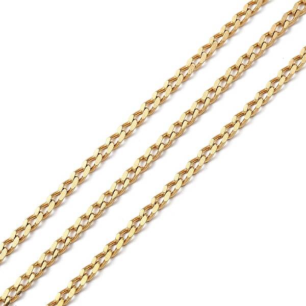 Ion Plating(IP) 304 Stainless Steel Faceted Curb Chains