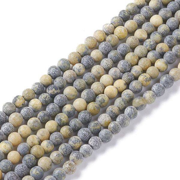 Natural Yellow Turquoise(Jasper) Beads Strands