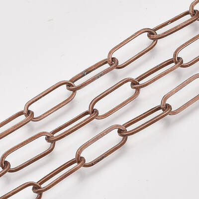 Unwelded Iron Paperclip Chains