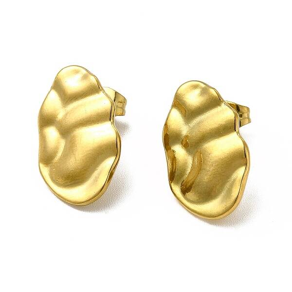 Ion Plating(IP) 304 Stainless Steel Stud Earrings