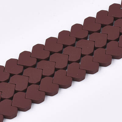 Spray Painted Non-magnetic Synthetic Hematite Beads Strands