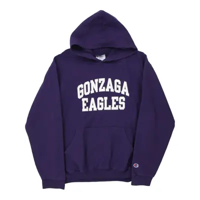 Age 14-16 Gonzaga Eagles Champion Hoodie - XL Purple Cotton Blend