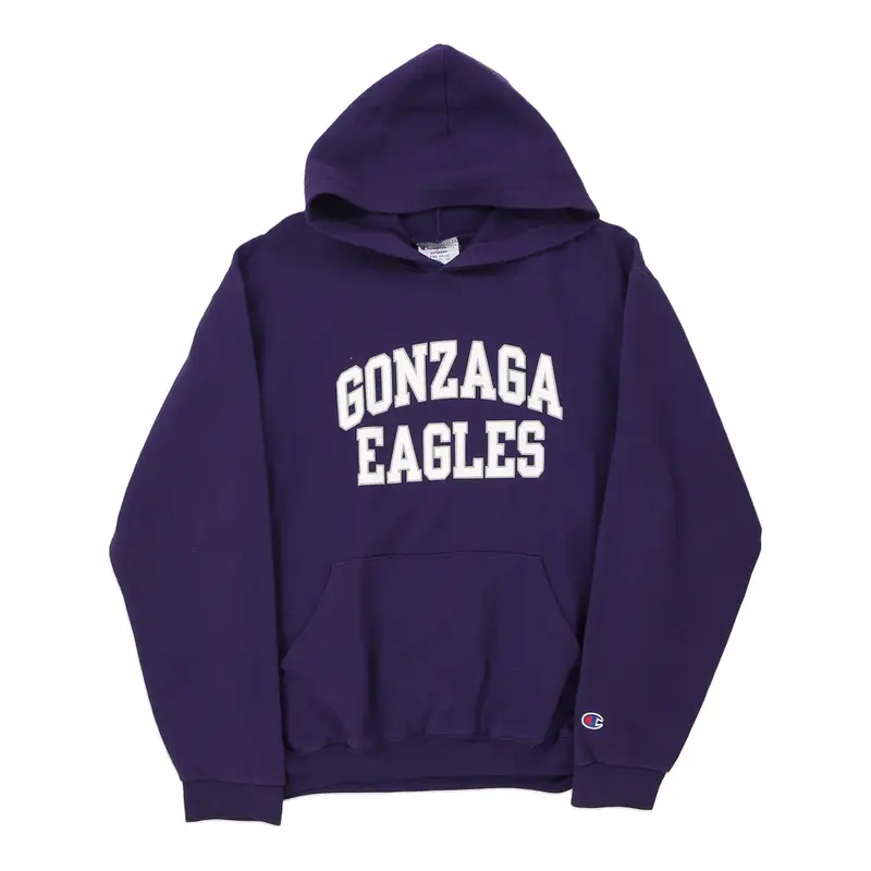 Age 14-16 Gonzaga Eagles Champion Hoodie - XL Purple Cotton Blend