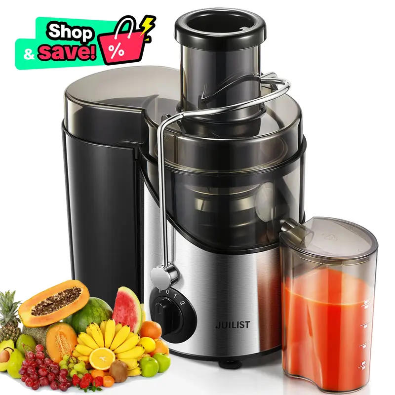 Black Friday,Juicer with Larger 3 Feed Chute, Titanium Enhanced Cutting System, Centrifugal Juice Extractor Maker, for Whole ...