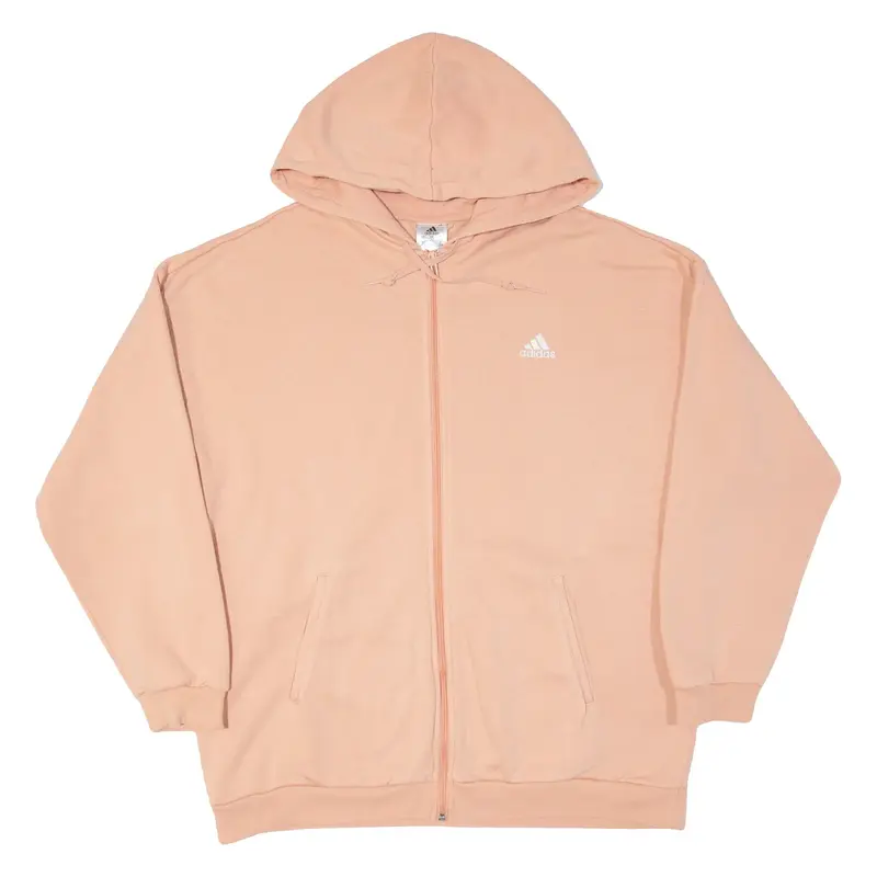 ADIDAS 16-18 Yrs Girls Pink Hoodie Full Zip L