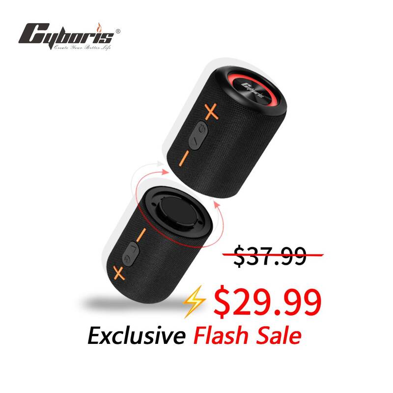 New upgrade 2 in 1 portable Bluetooth speaker with 20-watt stereo bass effect, IPX6 level waterproof performance and hom