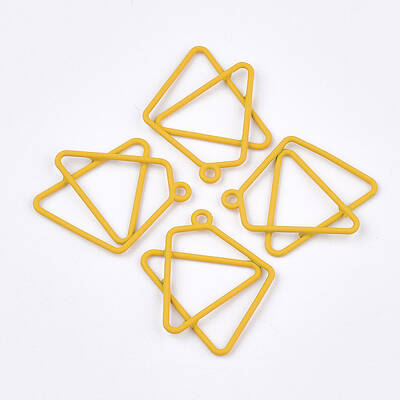 Spray Painted Alloy Pendants