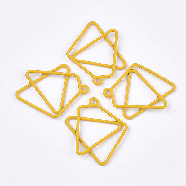 Spray Painted Alloy Pendants