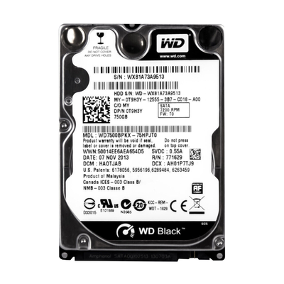T9H3Y Dell 750GB 7200RPM SATA 6Gb/s 16MB Cache 2.5-Inch Hard Drive