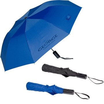 25 Promotional Auto-Open Folding Umbrella - Pongee & 42