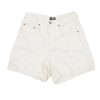 NY JEANS Denim Shorts Cream Relaxed Womens XXS W26