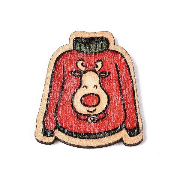 Printed Poplar Wood Pendants