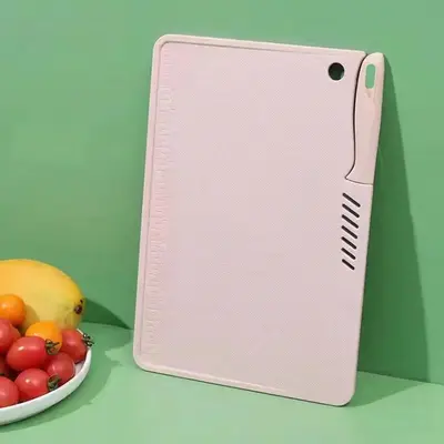 Rectangular Shaped 2-In-1 Fruit & Vegetable Cutting Board Set With Knife, 1 Count Multi-purpose Cutting Board For Home Kitche...