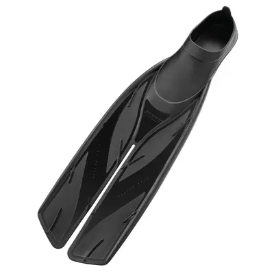 Used Atomic Aquatics Full Foot Split Fins High Performance -Black-7.5-8.5 -M / 9-10-W