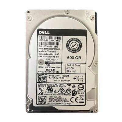 06DWVP Dell 600GB 12Gb/s SAS 10000 2.5-inch 128MB Hard Drive
