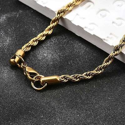 304 Stainless Steel Rope Chain Necklaces