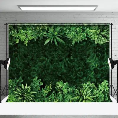 Nature Green Plant Leaf Spring Photo Booth Backdrop - Aperturee