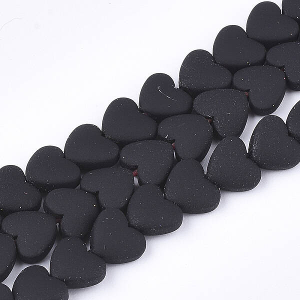 Spray Painted Non-magnetic Synthetic Hematite Beads Strands