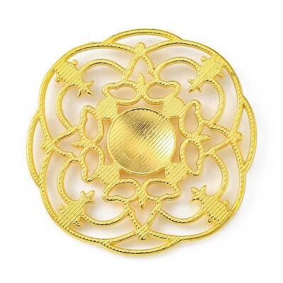 Tibetan Style Alloy Flower Large Pendants