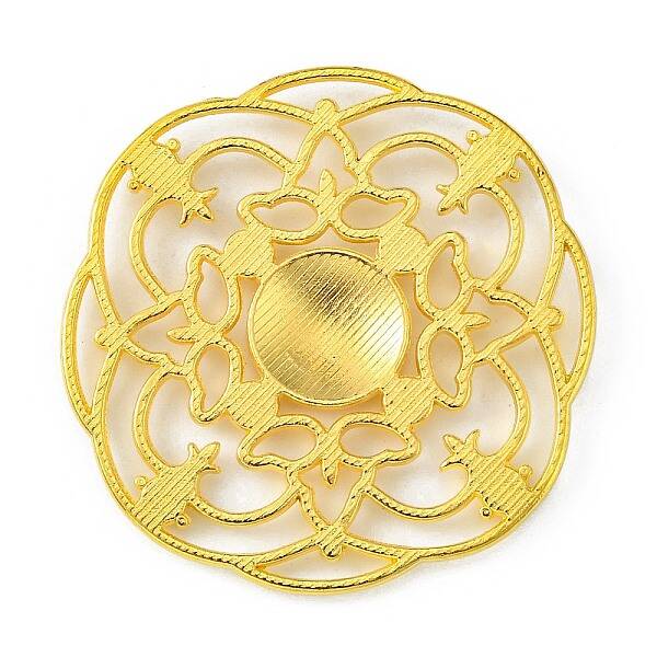 Tibetan Style Alloy Flower Large Pendants