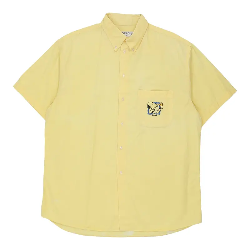 Iceberg Short Sleeve Shirt - XL Yellow Cotton