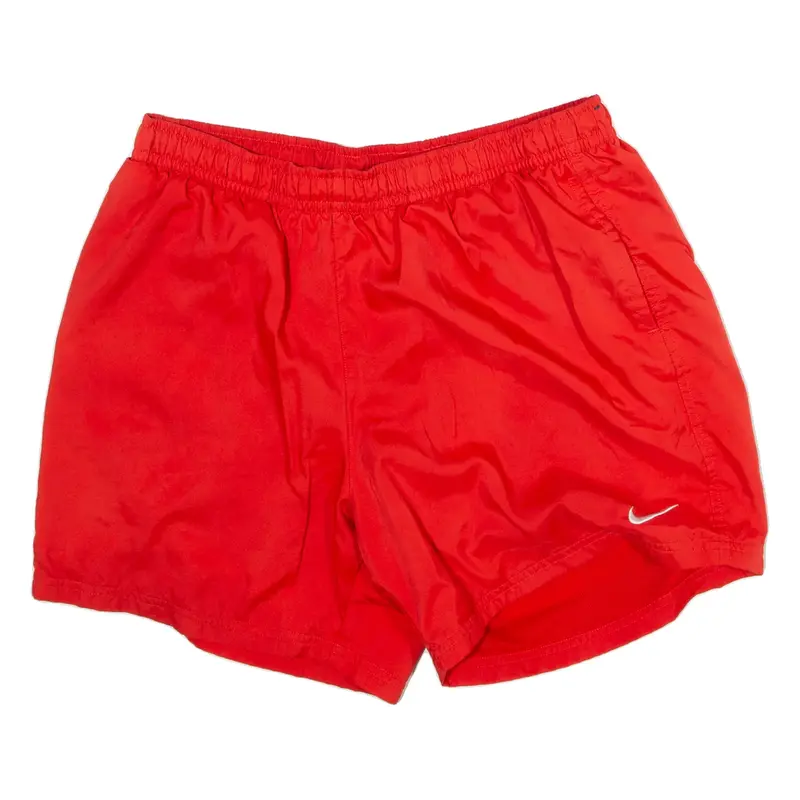NIKE Mesh Lined Mens Swimming Shorts Red XL W32