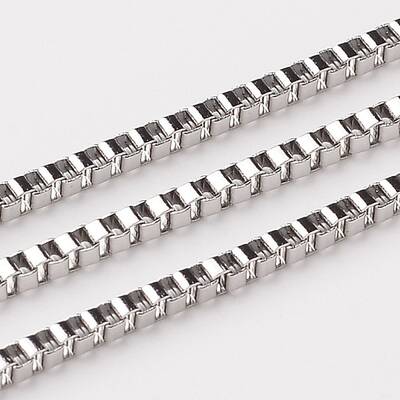 Tarnish Resistant 304 Stainless Steel Venetian Chains Box Chains
