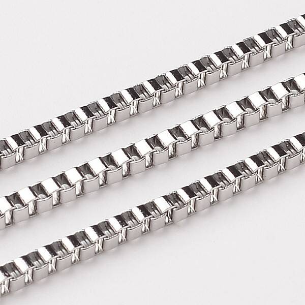 Tarnish Resistant 304 Stainless Steel Venetian Chains Box Chains
