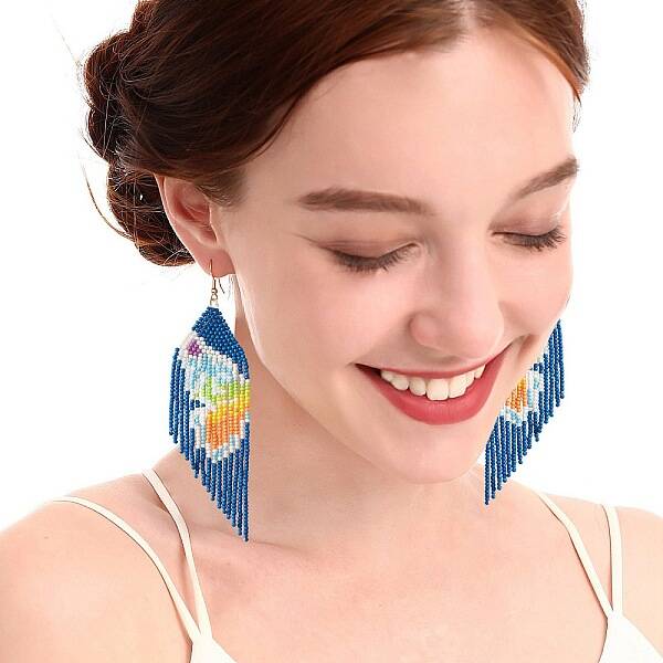 Brass Boho Chandelier Earrings